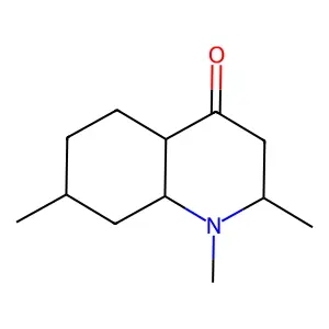 1,2,7-trimethyl-2,3,4a,5,6,7,8,8a-octahydroquinolin-4-one structure