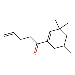 1-(3,3,5-trimethylcyclohexen-1-yl)pent-4-en-1-one structure