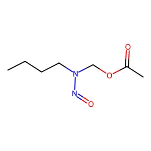 [butyl(nitroso)amino]methyl acetate structure