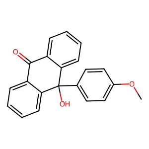 10-hydroxy-10-(4-methoxyphenyl)anthracen-9-one structure