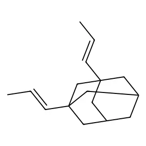 1,3-bis(prop-1-enyl)adamantane structure
