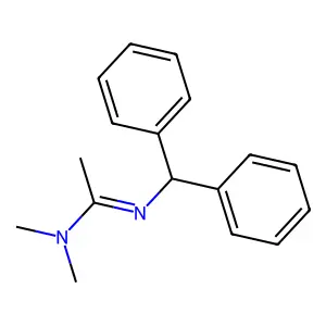 N'-benzhydryl-N,N-dimethylethanimidamide structure