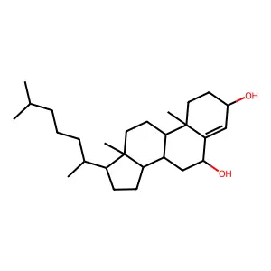 10,13-dimethyl-17-(6-methylheptan-2-yl)-2,3,6,7,8,9,11,12,14,15,16,17-dodecahydro-1H-cyclopenta[a]phenanthrene-3,6-diol structure