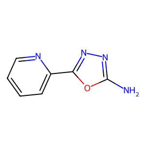5-pyridin-2-yl-1,3,4-oxadiazol-2-amine structure