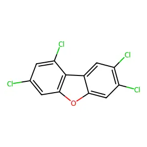 1,3,7,8-TETRACHLORODIBENZOFURAN structure