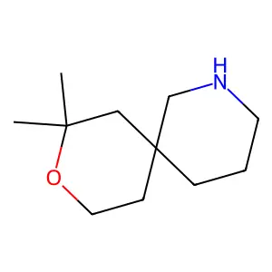 10,10-dimethyl-9-oxa-2-azaspiro[5.5]undecane structure