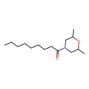 1-(2,6-dimethylmorpholin-4-yl)nonan-1-one structure