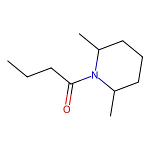 1-(2,6-dimethylpiperidin-1-yl)butan-1-one structure