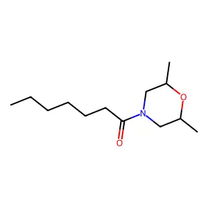 1-(2,6-dimethylmorpholin-4-yl)heptan-1-one structure