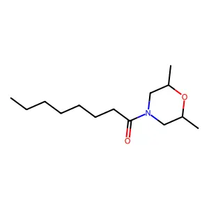 1-(2,6-dimethylmorpholin-4-yl)octan-1-one structure