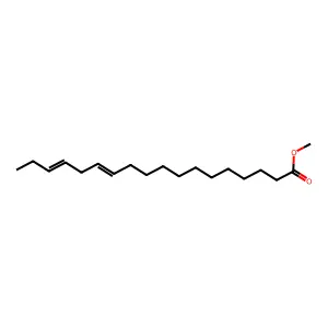 12,15-Octadecadienoic acid methyl ester structure