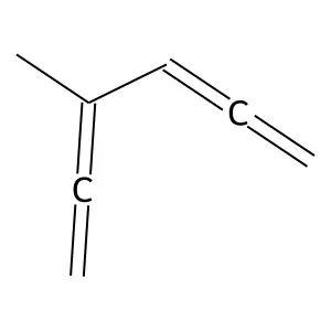 1,2,4,5-Hexatetraene, 3-methyl- structure