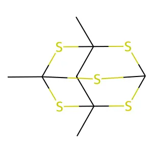 1,3,7-Trimethyl-2,4,6,8,9-pentathiaadamantane structure