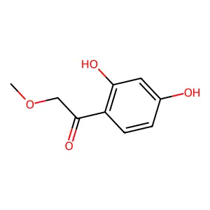 1-(2,4-dihydroxyphenyl)-2-methoxyethanone structure