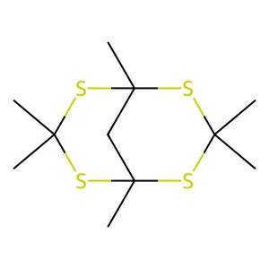 1,3,3,5,7,7-Hexamethyl-2,4,6,8-tetrathiabicyclo[3.3.1]nonane structure