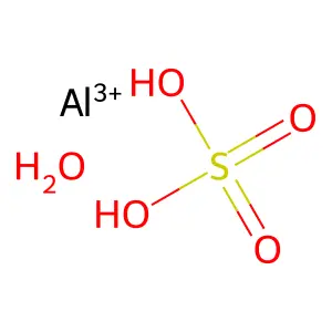 Sulfuric acid, aluminum salt, hydrate structure