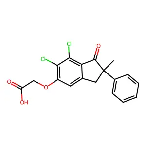 Indacrinone structure