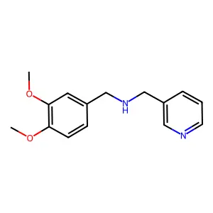 1-(3,4-dimethoxyphenyl)-N-(pyridin-3-ylmethyl)methanamine structure
