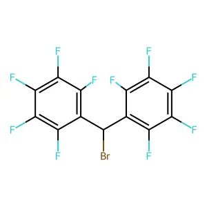 1-[bromo-(2,3,4,5,6-pentafluorophenyl)methyl]-2,3,4,5,6-pentafluorobenzene structure