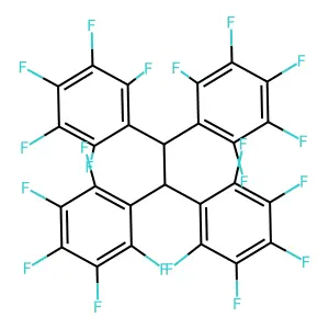 1,2,3,4,5-pentafluoro-6-[1,2,2-tris(2,3,4,5,6-pentafluorophenyl)ethyl]benzene structure
