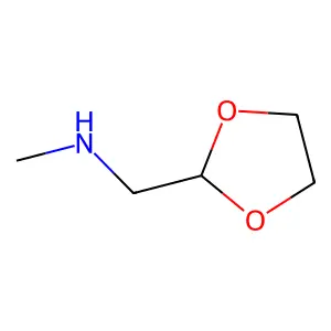 1-(1,3-dioxolan-2-yl)-N-methylmethanamine structure