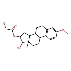 Compound C21H27BrO4 structure