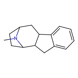 (2S,10S)-15-methyl-15-azatetracyclo[10.2.1.02,10.04,9]pentadeca-4,6,8-triene structure
