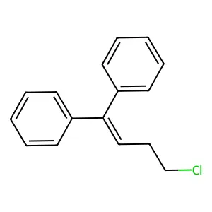 1,1'-(4-Chloro-1-butenylidene)bisbenzene structure