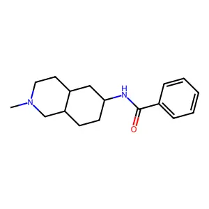 N-[(4aR,8aR)-2-methyl-3,4,4a,5,6,7,8,8a-octahydro-1H-isoquinolin-6-yl]benzamide structure