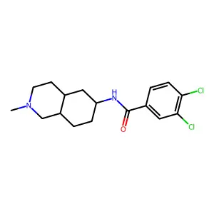 N-[(4aS,8aR)-2-methyl-3,4,4a,5,6,7,8,8a-octahydro-1H-isoquinolin-6-yl]-3,4-dichlorobenzamide structure