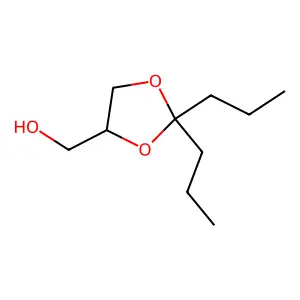(2,2-dipropyl-1,3-dioxolan-4-yl)methanol structure
