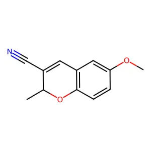 6-Methoxy-2-methyl-2H-1-benzopyran-3-carbonitrile structure