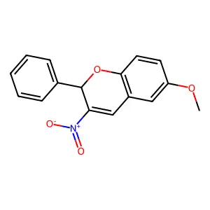 6-Methoxy-3-nitro-2-phenyl-2H-1-benzopyran structure