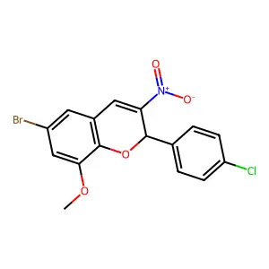 Compound C16H11BrClNO4 structure