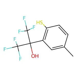 1,1,1,3,3,3-hexafluoro-2-(5-methyl-2-sulfanylphenyl)propan-2-ol structure