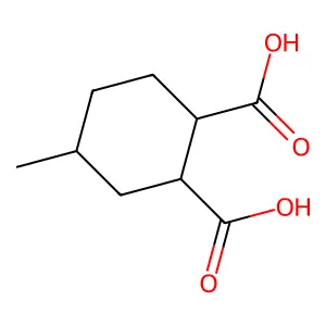 1,2-Cyclohexanedicarboxylic acid, 4-methyl- structure