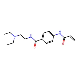Acrylylprocaine amid structure