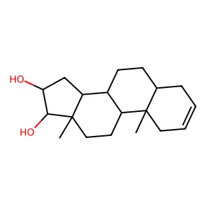 10,13-dimethyl-4,5,6,7,8,9,11,12,14,15,16,17-dodecahydro-1H-cyclopenta[a]phenanthrene-16,17-diol structure