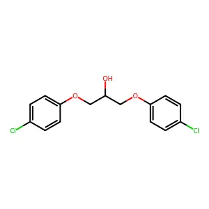 1,3-bis(4-chlorophenoxy)propan-2-ol structure