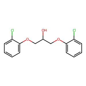 1,3-bis(2-chlorophenoxy)propan-2-ol structure