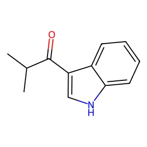1-(1H-indol-3-yl)-2-methylpropan-1-one structure