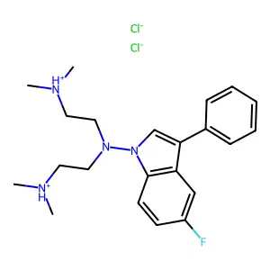 Compound C22H31Cl2FN4 structure