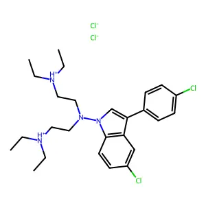 Compound C26H38Cl4N4 structure