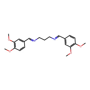 1-(3,4-dimethoxyphenyl)-N-[3-[(3,4-dimethoxyphenyl)methylideneamino]propyl]methanimine structure
