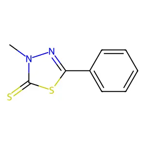 1,3,4-Thiadiazole-2(3H)-thione, 3-methyl-5-phenyl- structure