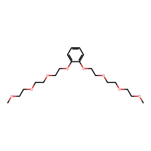 1,2-bis[2-[2-(2-methoxyethoxy)ethoxy]ethoxy]benzene structure