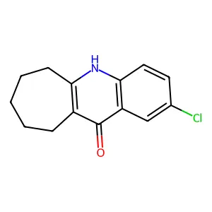 11H-CYCLOHEPTA(b)QUINOLIN-11-ONE, 5,6,7,8,9,10-HEXAHYDRO-2-CHLORO- structure
