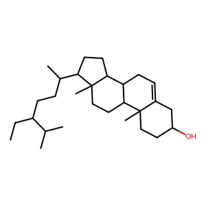 Stigmast-5-en-3-ol structure