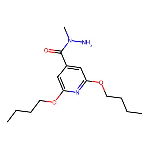 2,6-dibutoxy-N-methylpyridine-4-carbohydrazide structure