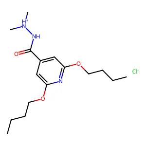[(2,6-dibutoxypyridine-4-carbonyl)amino]-dimethylazanium chloride structure